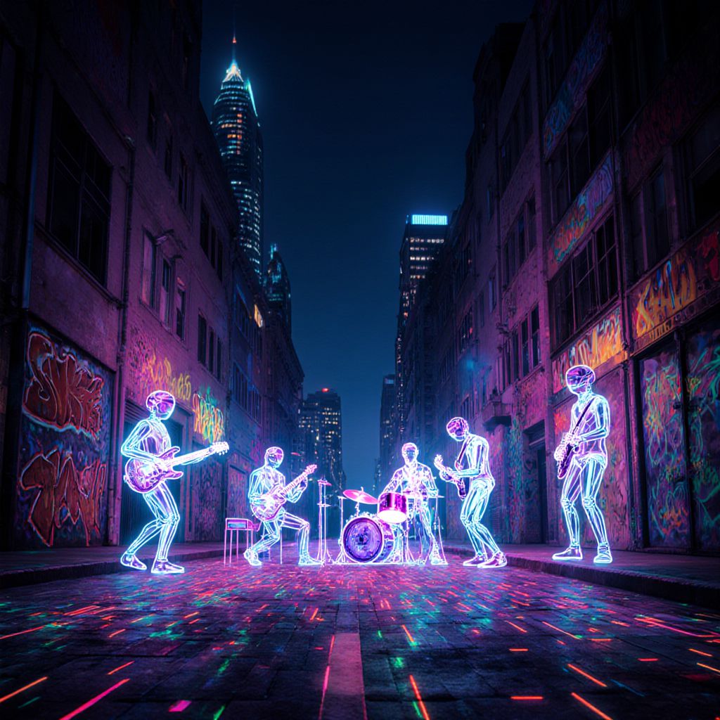 6.a. Cyberpunk Neon Collage